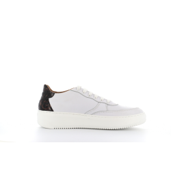 basket blanche en cuir Efeuno karey