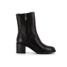 Botinne noir en cuir