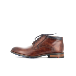 bottine en cuir marron