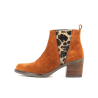 bottine marron en cuir