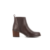 Bottine marron en cuir