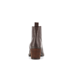 Bottine marron en cuir