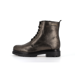 bottine bronze en cuir