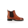 bottine en cuir marron