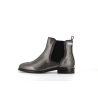 bottine en cuir argent