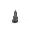 bottine en cuir argent