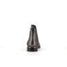 bottine en cuir argent