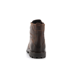 bottine en cuir marron