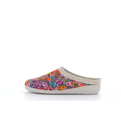 chausson ouvert multicolore