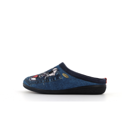 chausson bleu