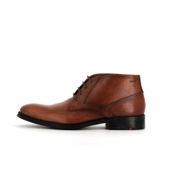 bottine en cuir marron