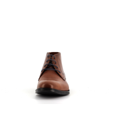 bottine en cuir marron