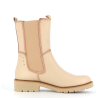 Botte blanche en cuir