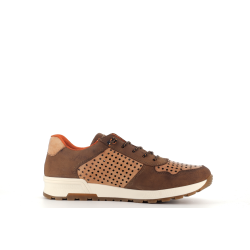 basket marron en cuir