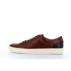 basket en cuir marron