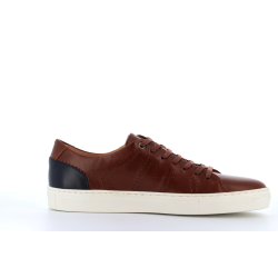 basket en cuir marron
