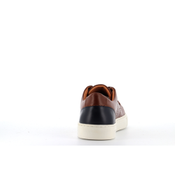 basket en cuir marron