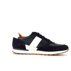 basket marine en cuir