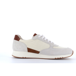 basket en cuir blanche