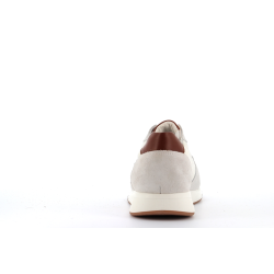 basket en cuir blanche