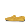 mocassin jaune en cuir