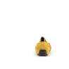 mocassin jaune en cuir