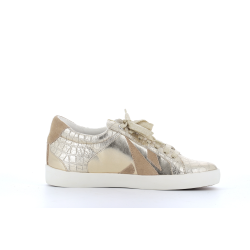 basket doré en cuir