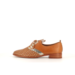 derby marron en cuir