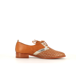 derby marron en cuir