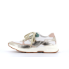 basket multicolore en cuir