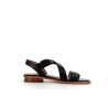 petit talon en cuir noir