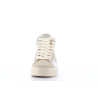 Basket montante blanche en cuir