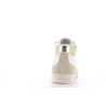 Basket montante blanche en cuir