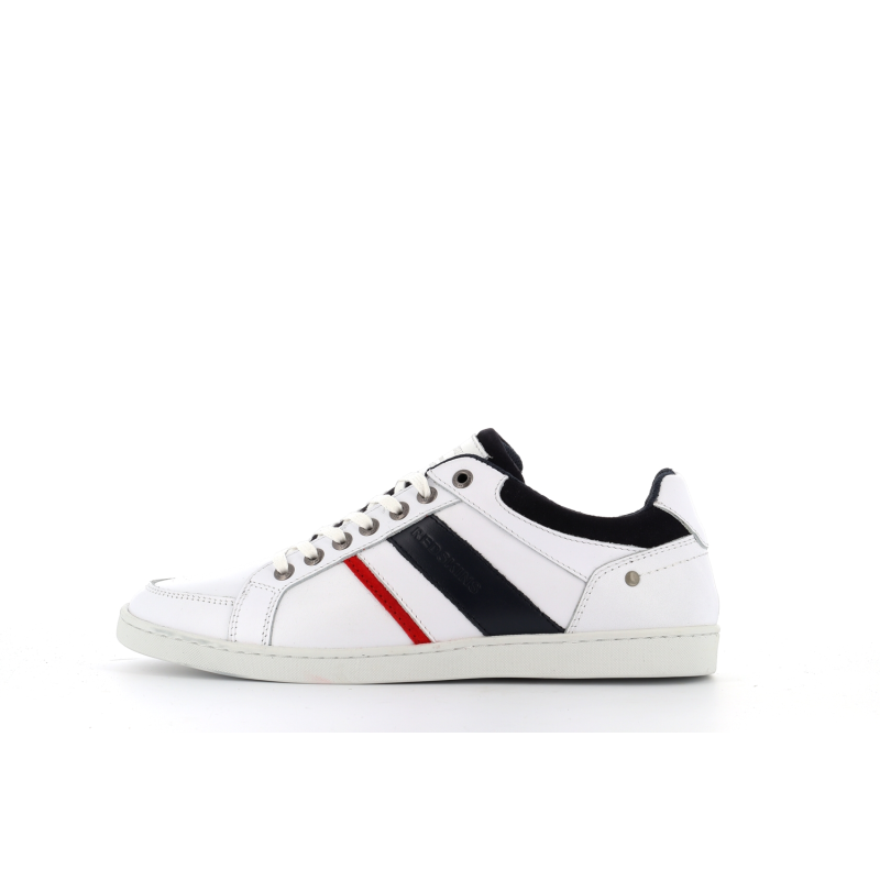 basket blanche en cuir