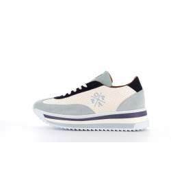 basket bleu en cuir Maladeta