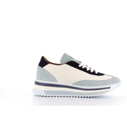 basket bleu en cuir Maladeta