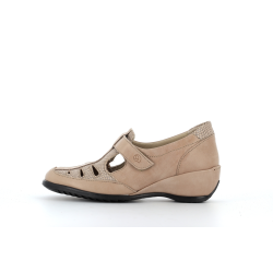 ballerine marron a scracth en cuir
