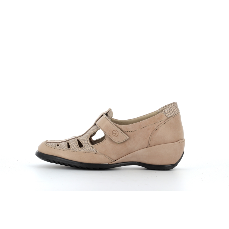 ballerine marron a scracth en cuir