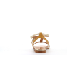 Nu pieds en cuir dorée