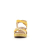 compensé en cuir jaune