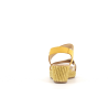 compensé en cuir jaune