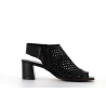 talon noir en cuir tressé