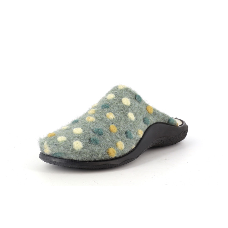 chausson Westland vert en laine