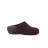 Chausson violet motif coeur compensé pour femme - Anjou-chaussures