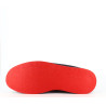 Chausson Semelflex bleu marine à rayures rouges