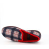 Chausson Semelflex bleu marine à rayures rouges