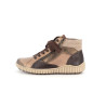 Botillon beige en cuir