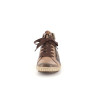 Botillon beige en cuir