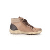 Botillon beige en cuir