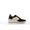 Basket Tamaris noir, blanche et marron collection femme hiver - Anjou-chaussures